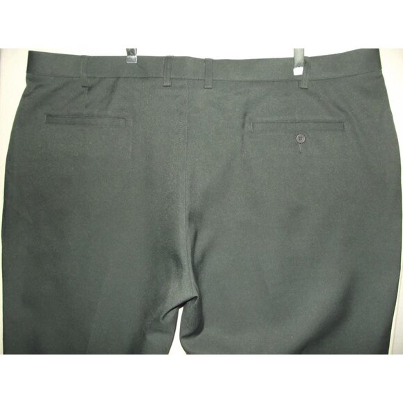 oobe Mens Gray Polyester Pants 46 x 32 Flat Front Straight Leg Work - Picture 7 of 10